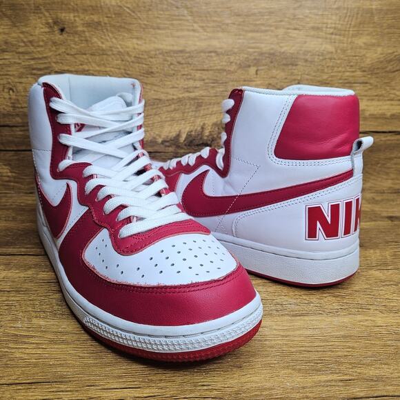Nike Other - Nike Terminator High Red White Sneakers sz 8.5 Mens